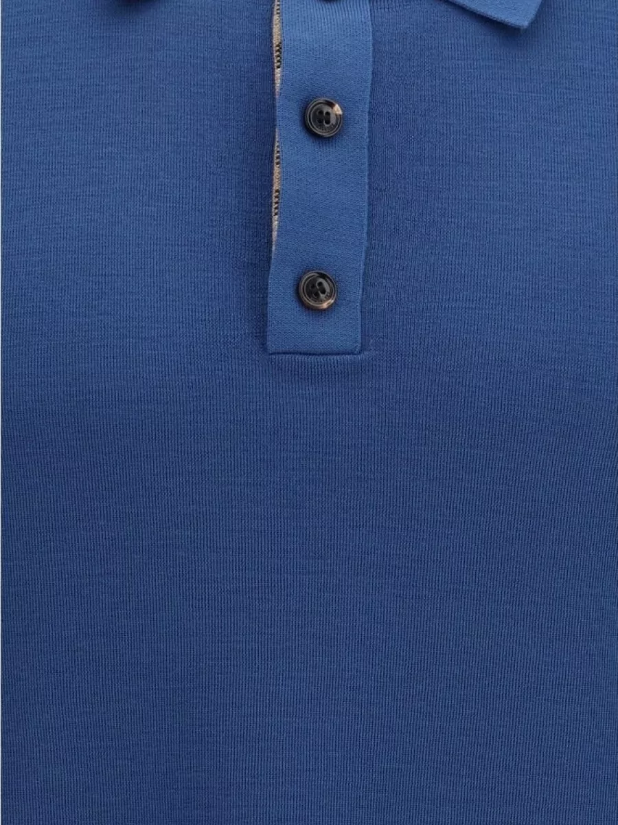 Burberry Wool Knit Polo Shirt