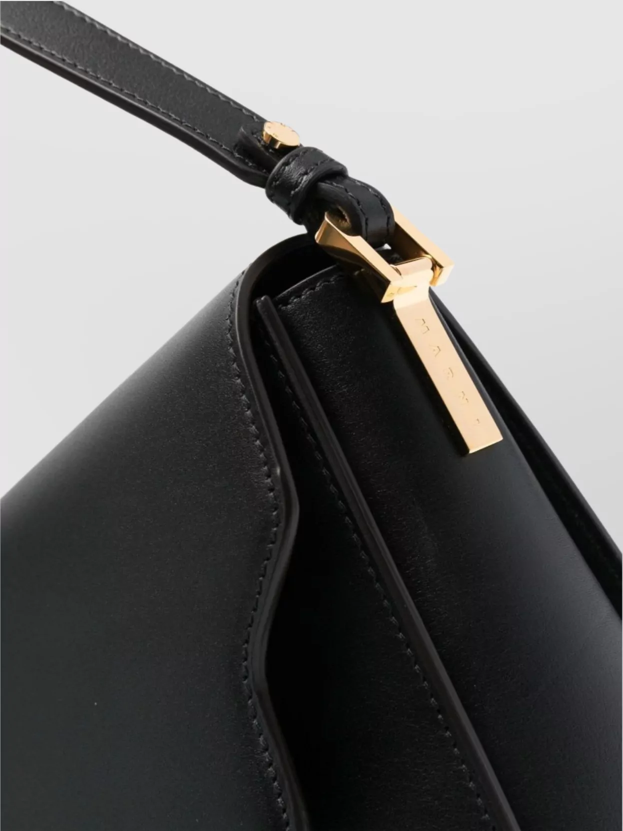 Marni Adjustable Strap Shoulder Bag With Gold Hardware
