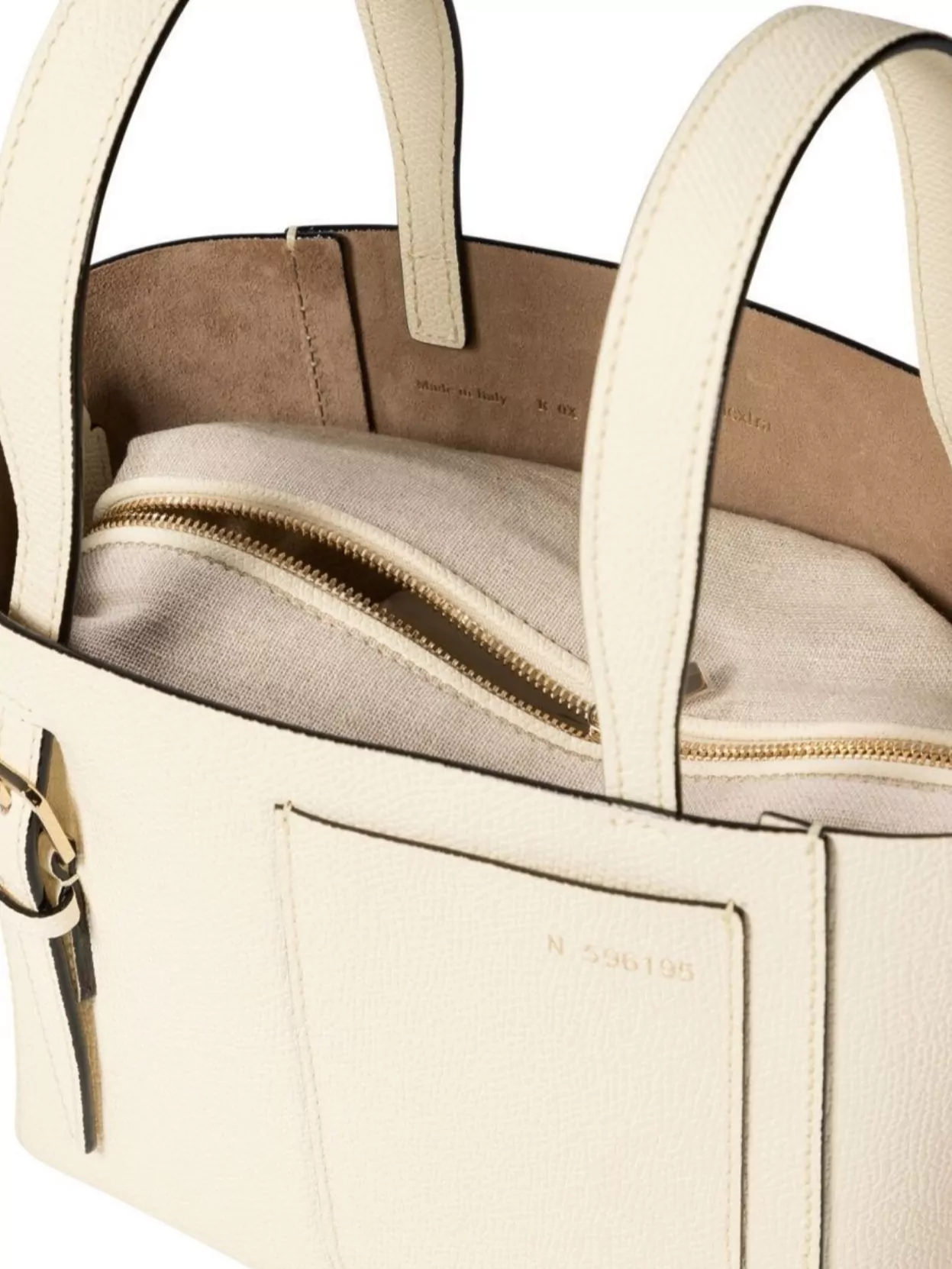 Valextra Structured Leather Tote Bag