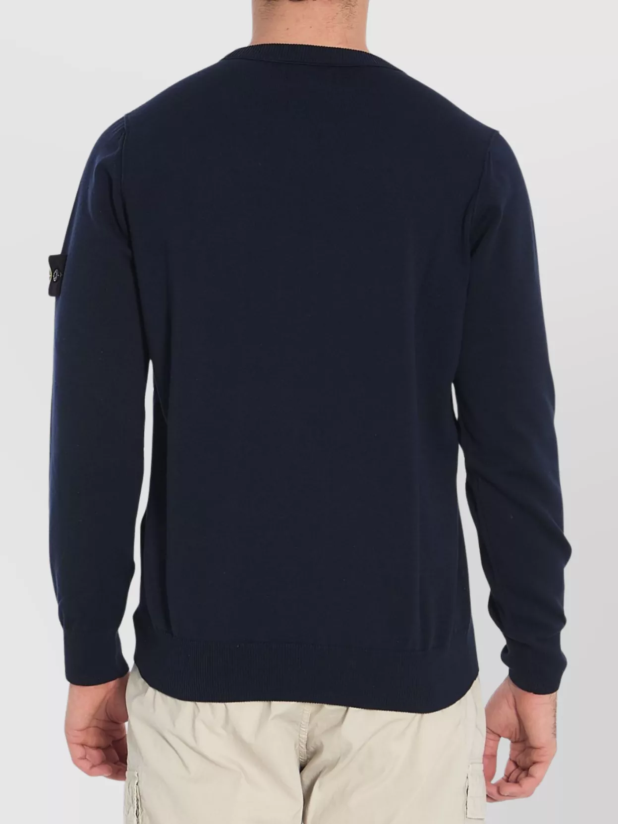 Stone Island Crewneck Sweater In Blue