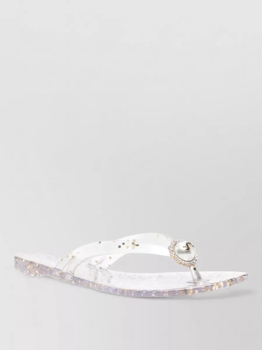 Casadei Embellished Thong Sandals