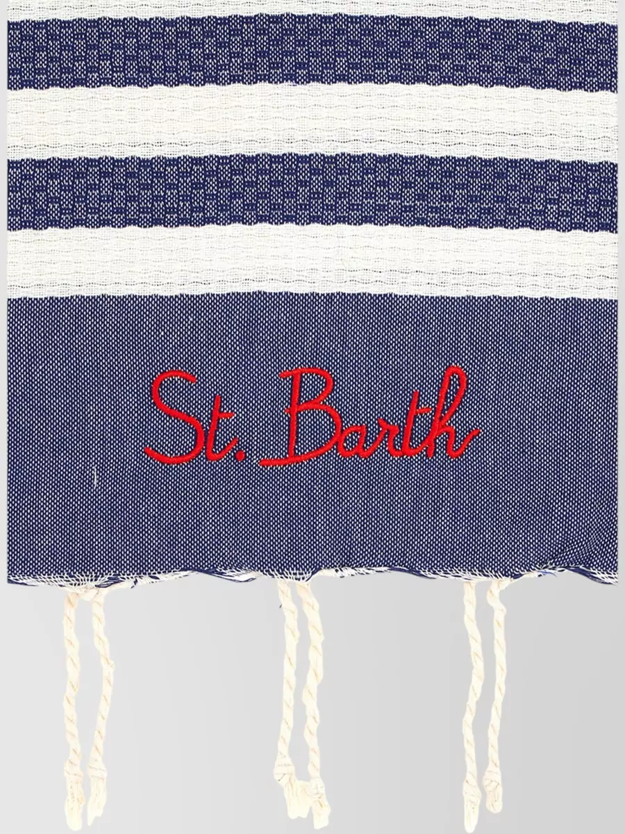 Mc2 Saint Barth Striped Cotton Beach Towel