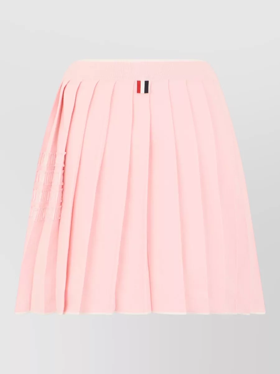 Thom Browne cotton pleated mini skirt