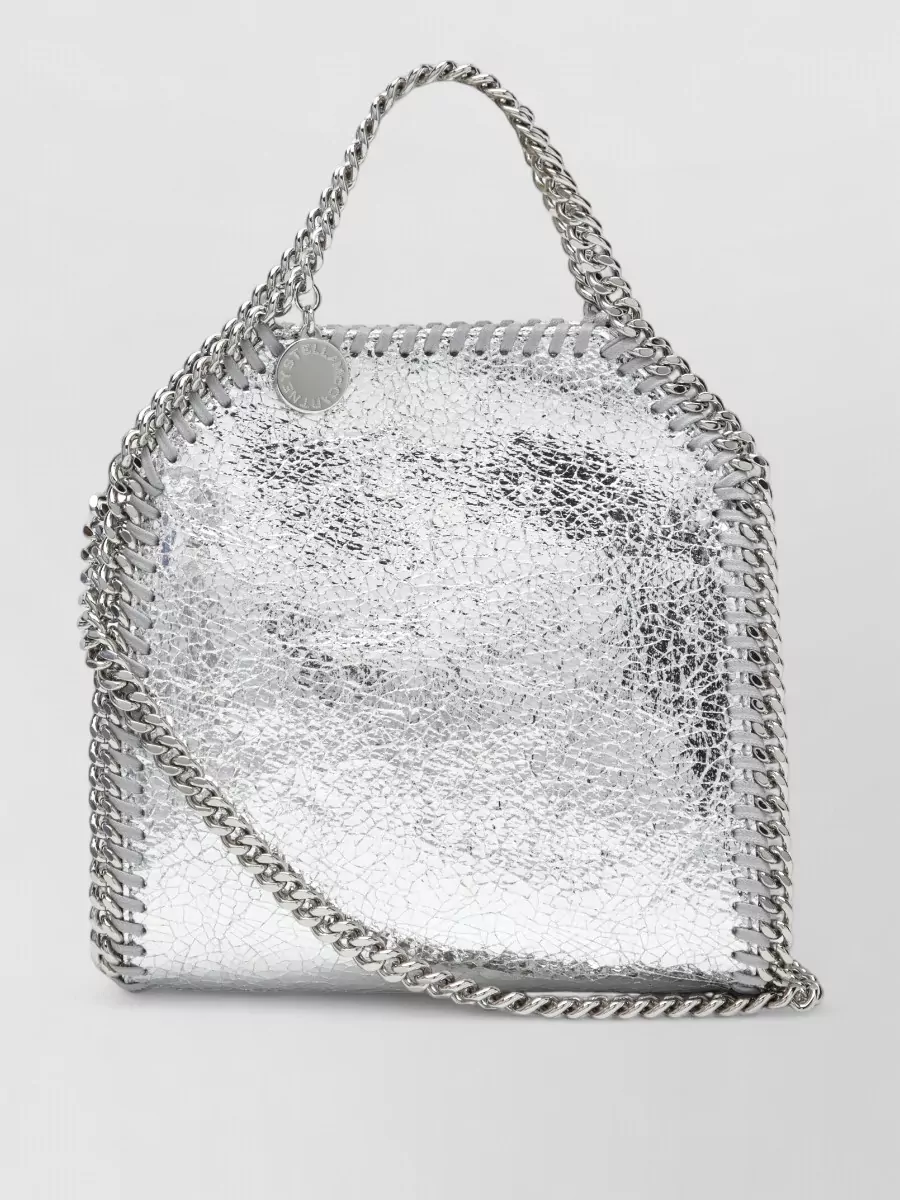Stella Mccartney falabella tiny metallic shoulder bag