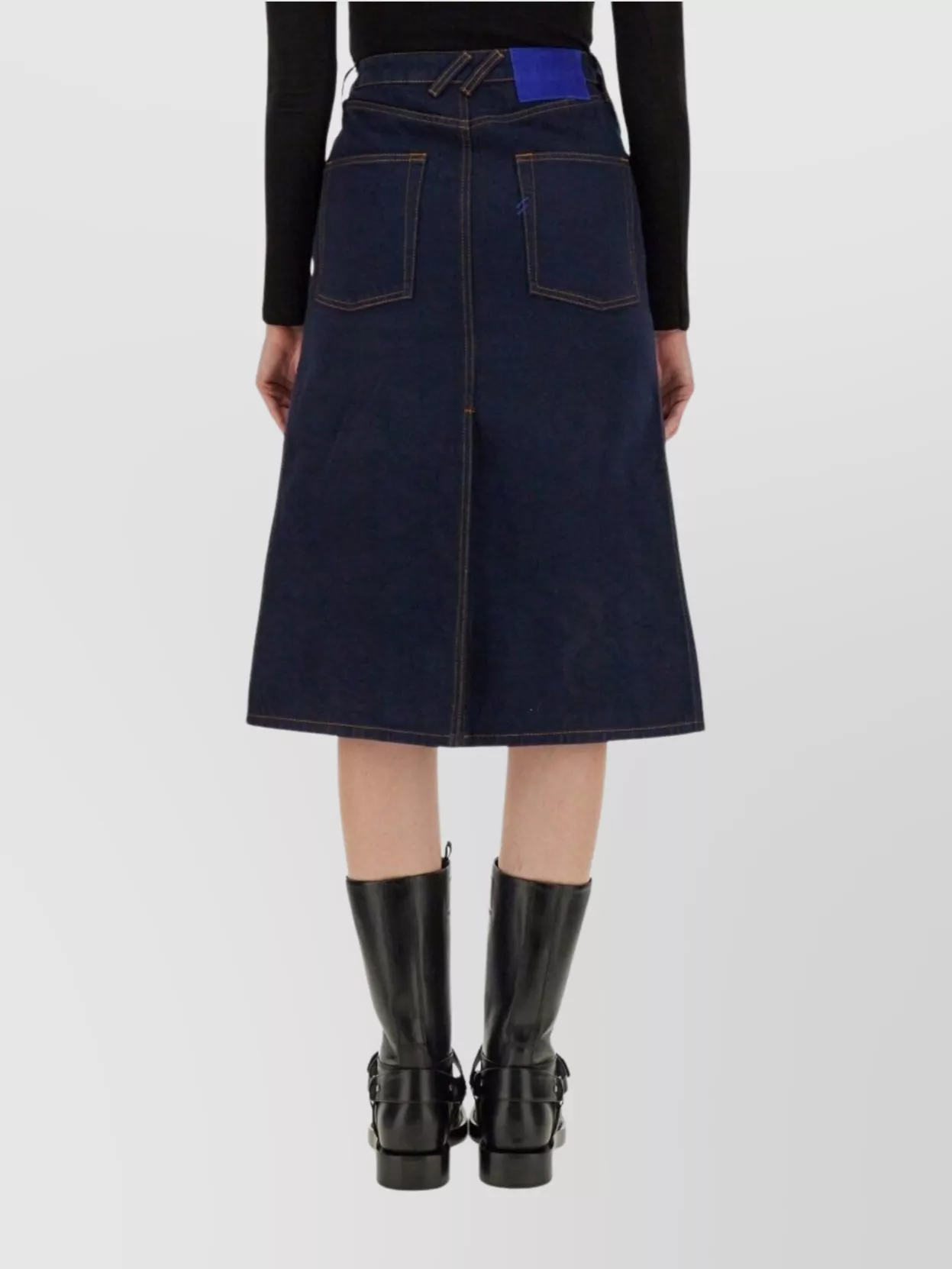 Burberry Denim Skirt Front Slit