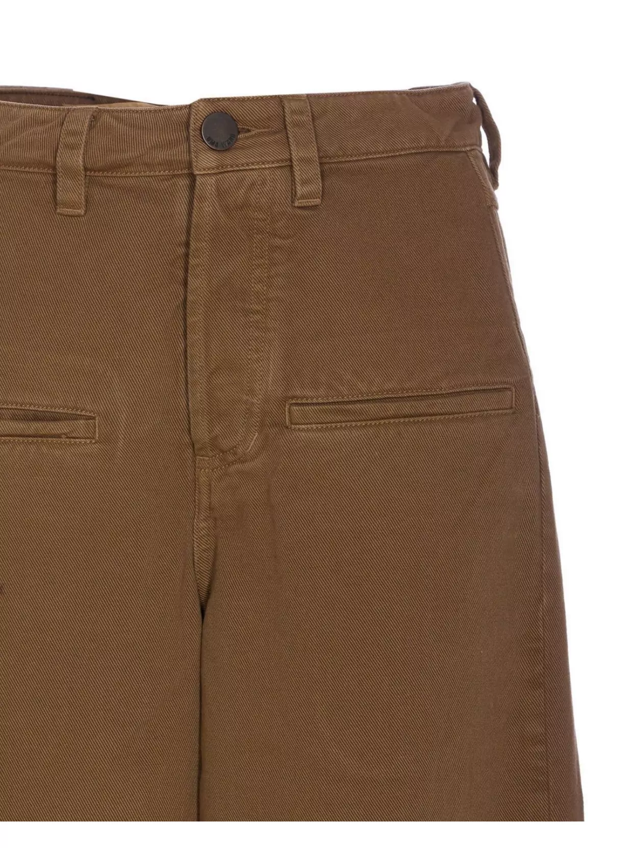 Uma Wang Wide Leg Regular Fit Trousers With Pockets In Brown