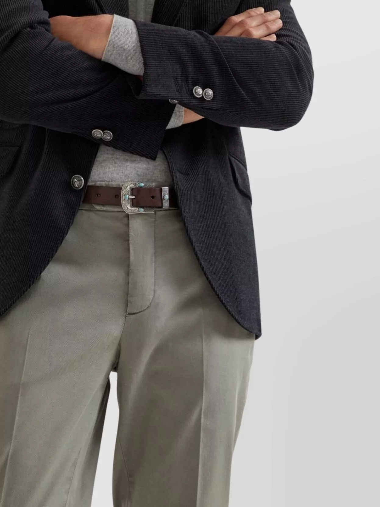 Brunello Cucinelli Casual Cotton Trousers Featuring Pockets