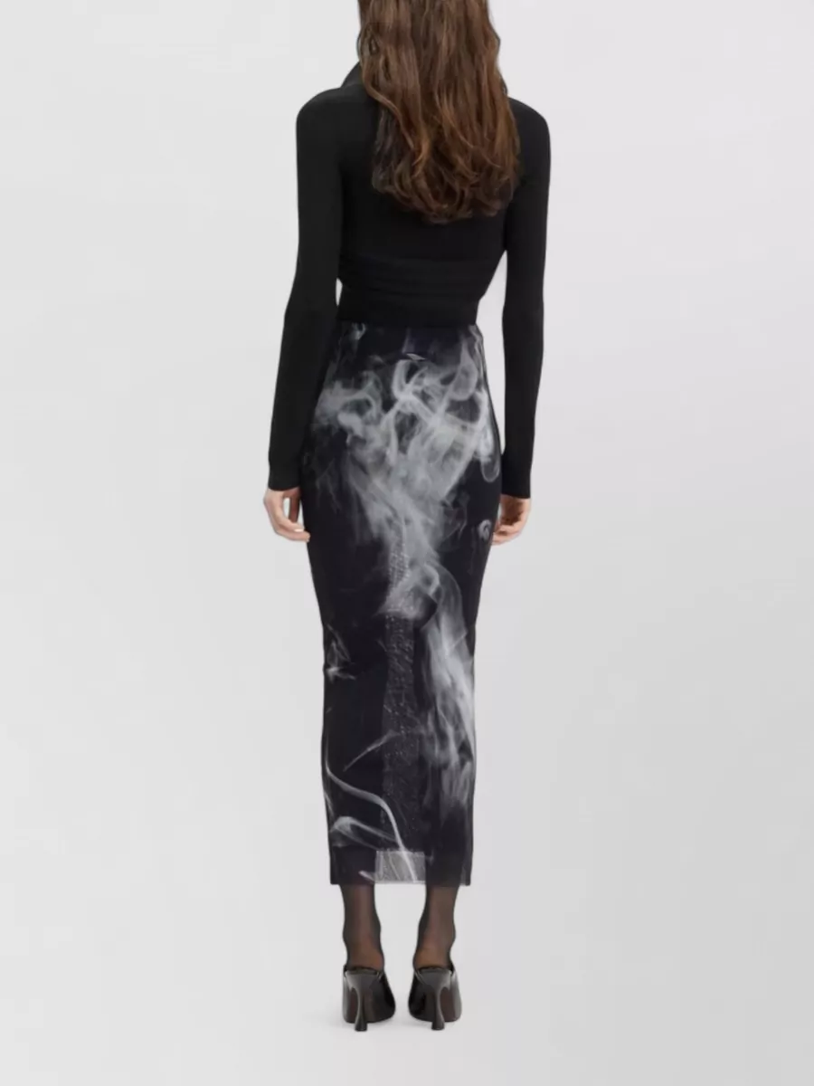 Jean Paul Gaultier Midi Fitted Skirt