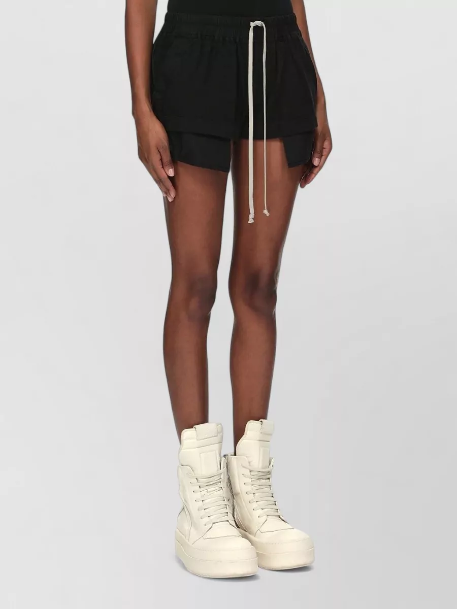 Rick Owens Drkshdw cotton asymmetric boxer shorts