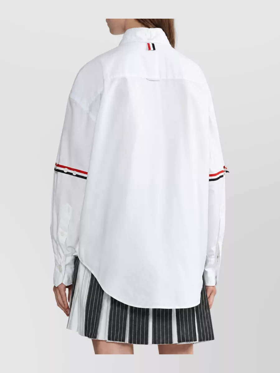 Thom Browne Cotton Oversized Point Collar Shirt