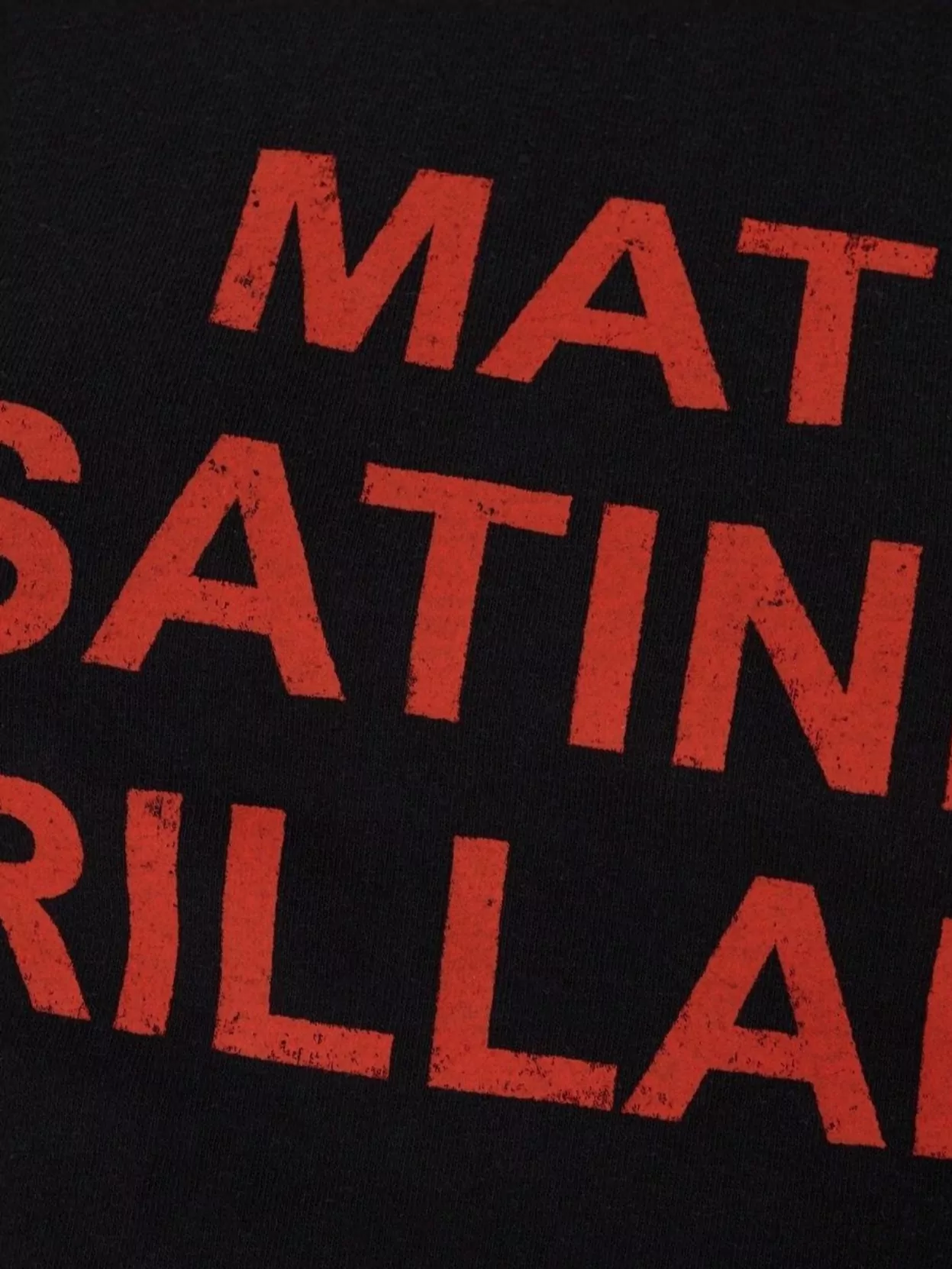 Shop Mm6 Maison Margiela Oversize Sweatshirt With Hood And Print In Black