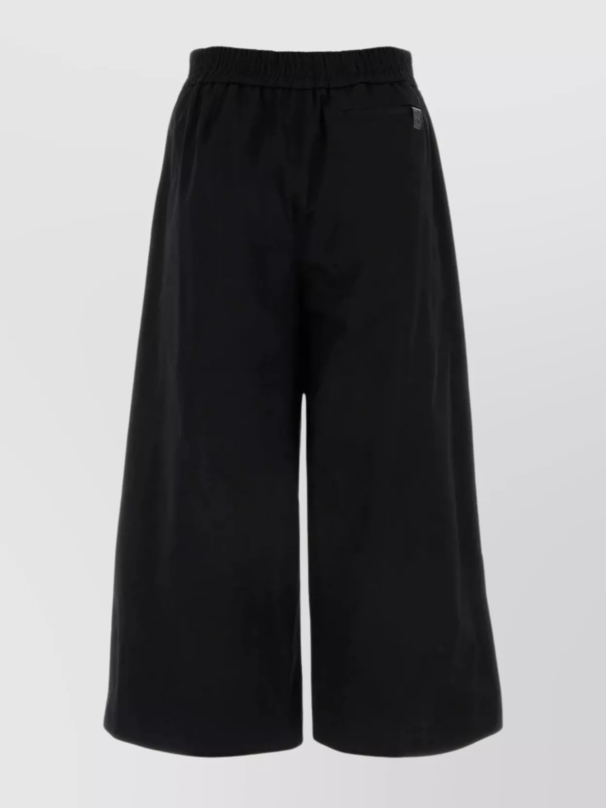 Shop Loewe Wide Leg Cotton Culotte Pant With Elasticated Waistband