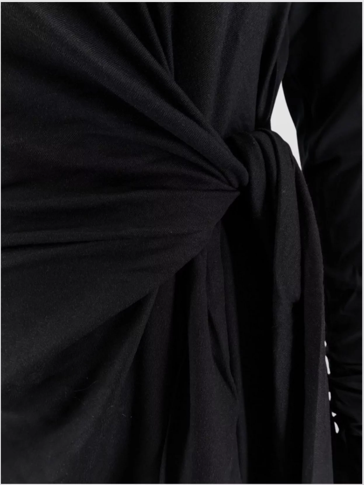 Boss Long Sleeve Midi Dress With Knot Detail