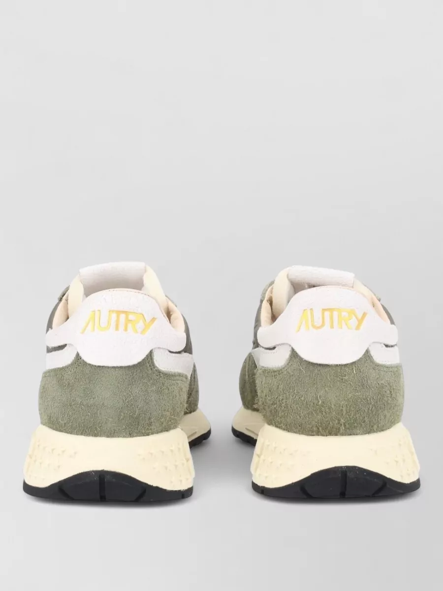Autry Nylon And Leather Low-Top Sneakers