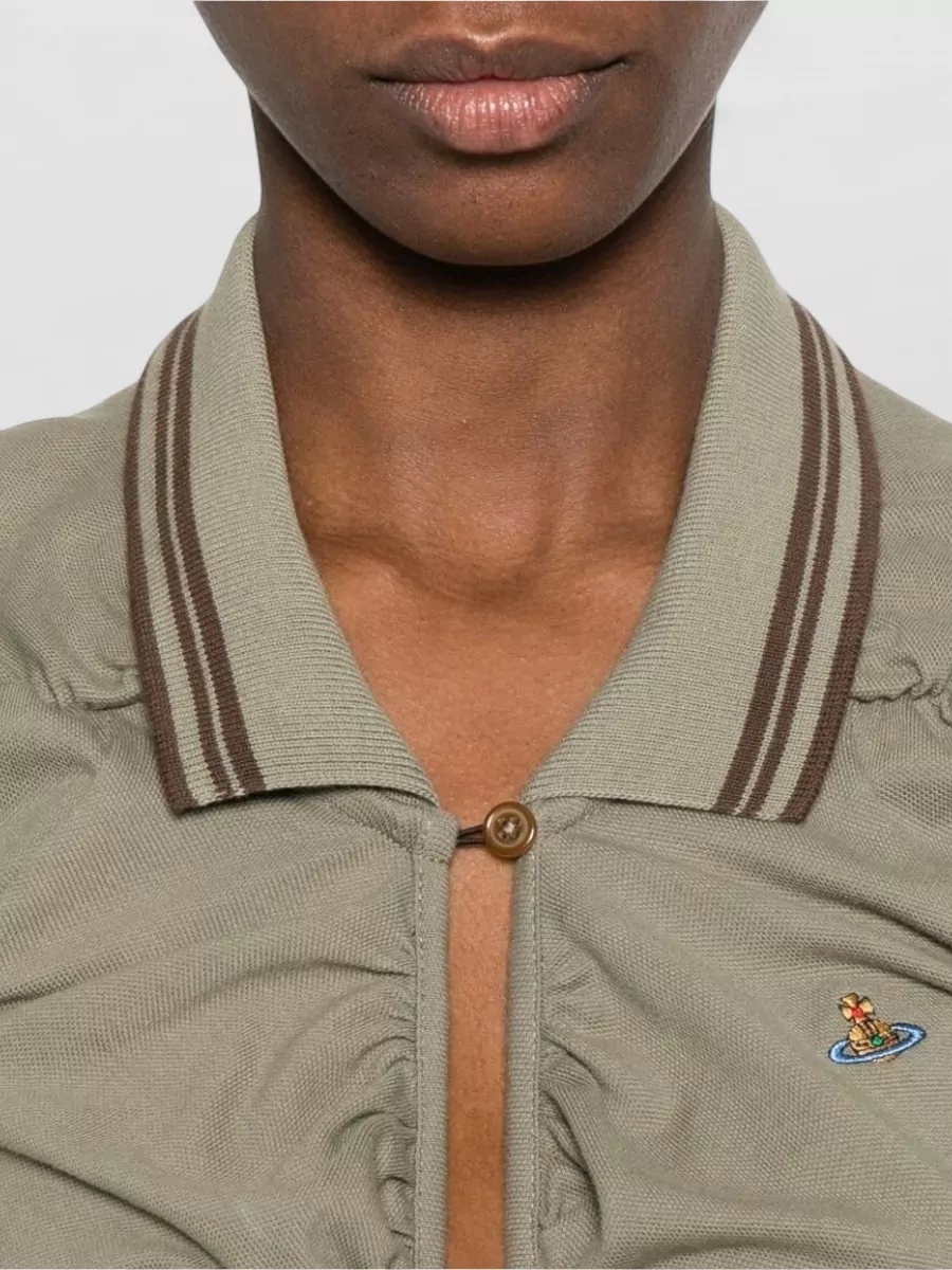 Vivienne Westwood Midi Dress Ruched Detailing Short Sleeves