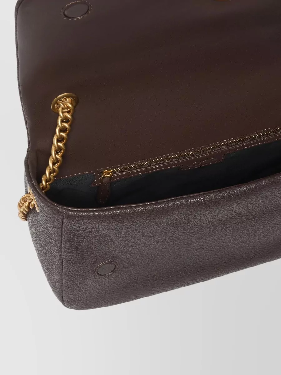 Pinko Love Bag Click Leather Shoulder Bag