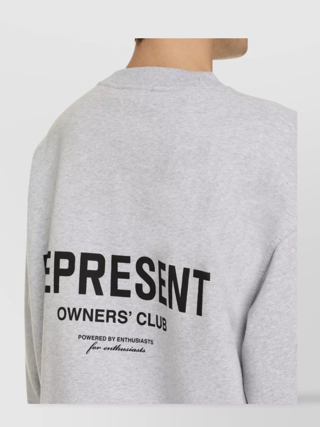 Represent Crew-Neck Cotton Sweatshirt Back Print