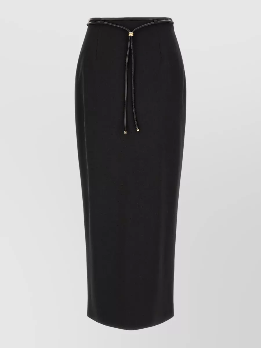 Agnona wool high-rise midi pencil skirt