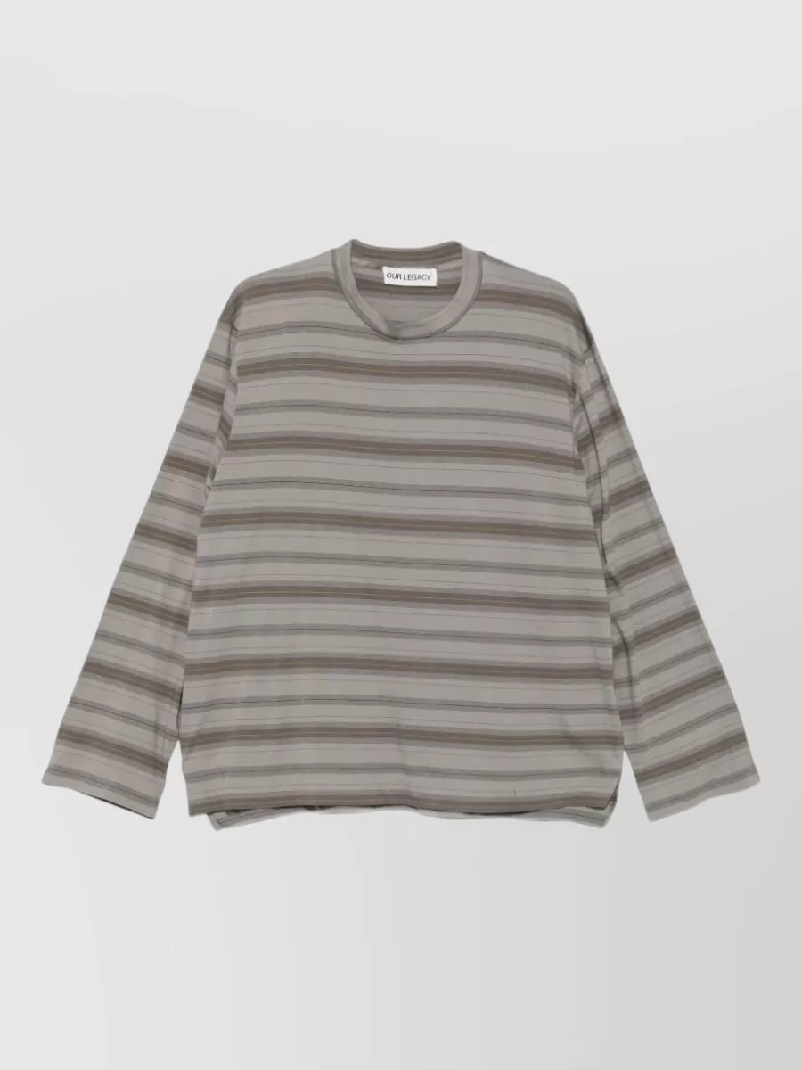 Our Legacy Striped organic cotton crewneck t-shirt