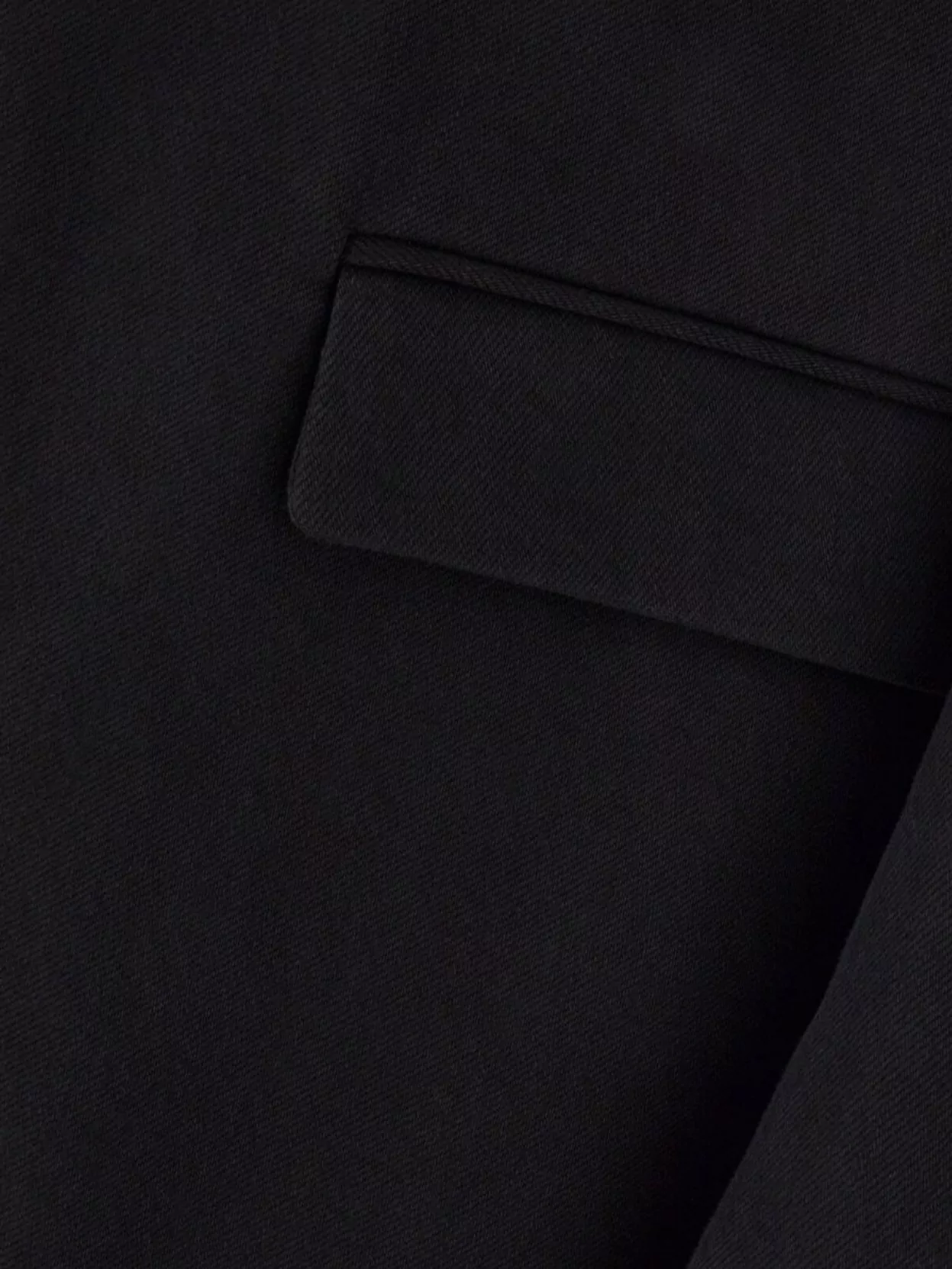 Ann Demeulemeester Denim Blazer With Notched Lapel And Flap Pockets In Black