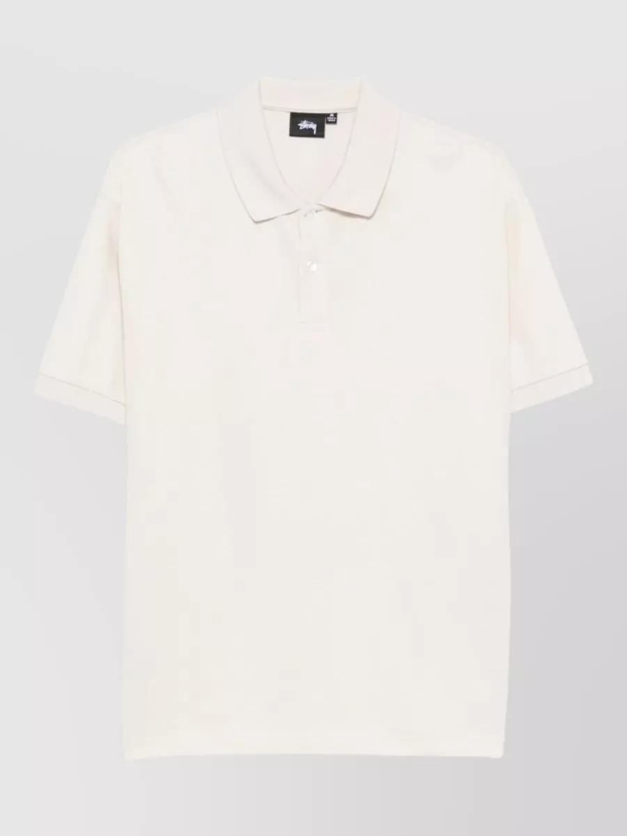 Stüssy cotton piqué short-sleeve polo shirt