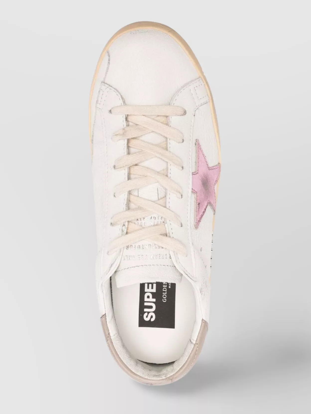 Golden Goose Rubber Sole Leather Sneakers