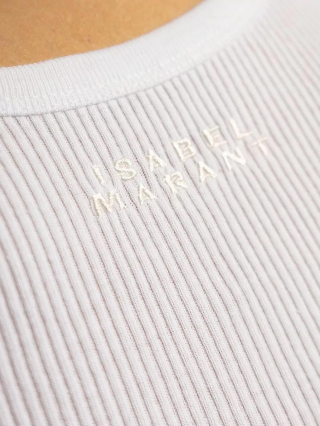 Isabel Marant Logo Embroidered Tank Top