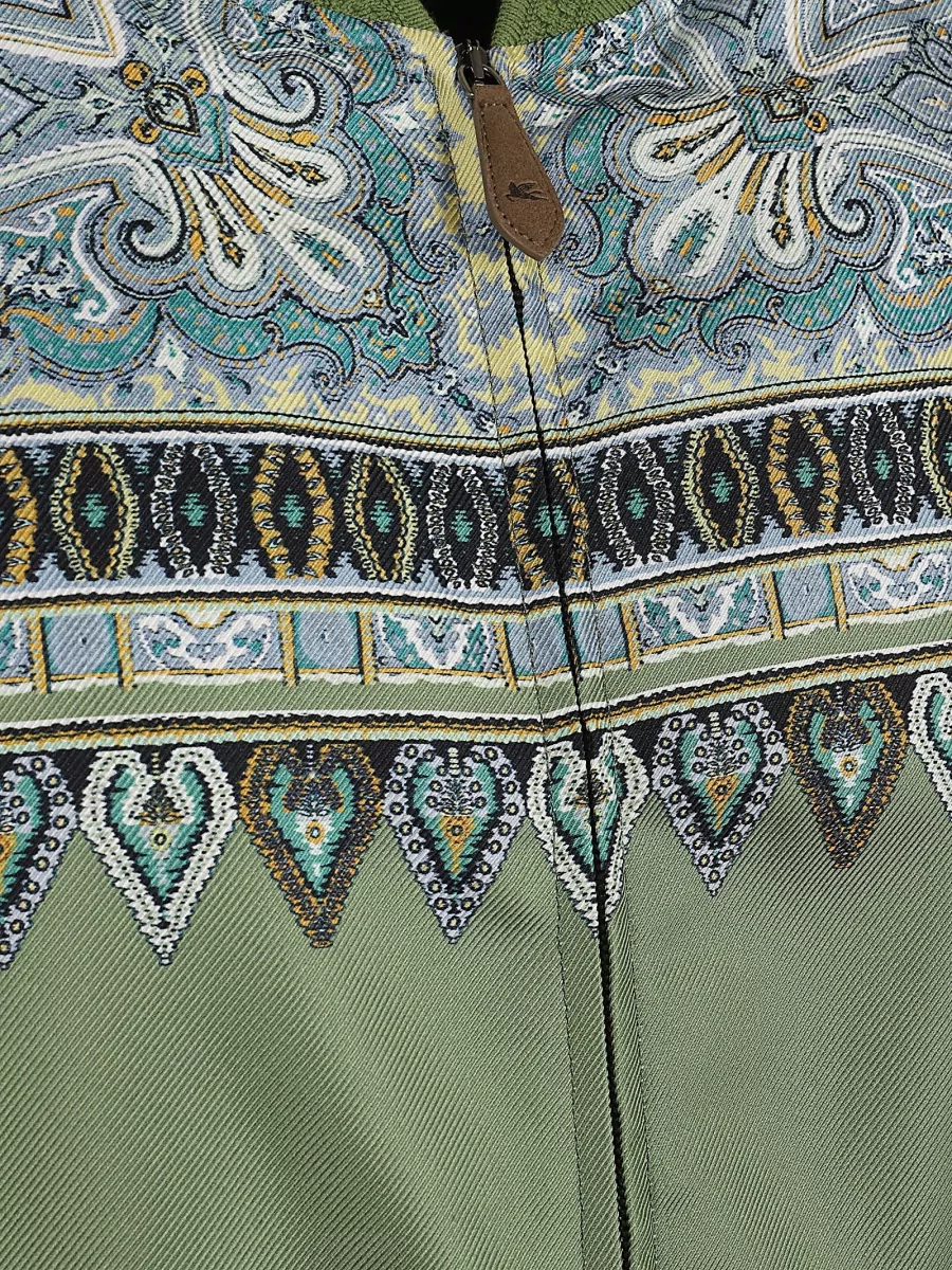Etro Silk Printed Bomber Jacket