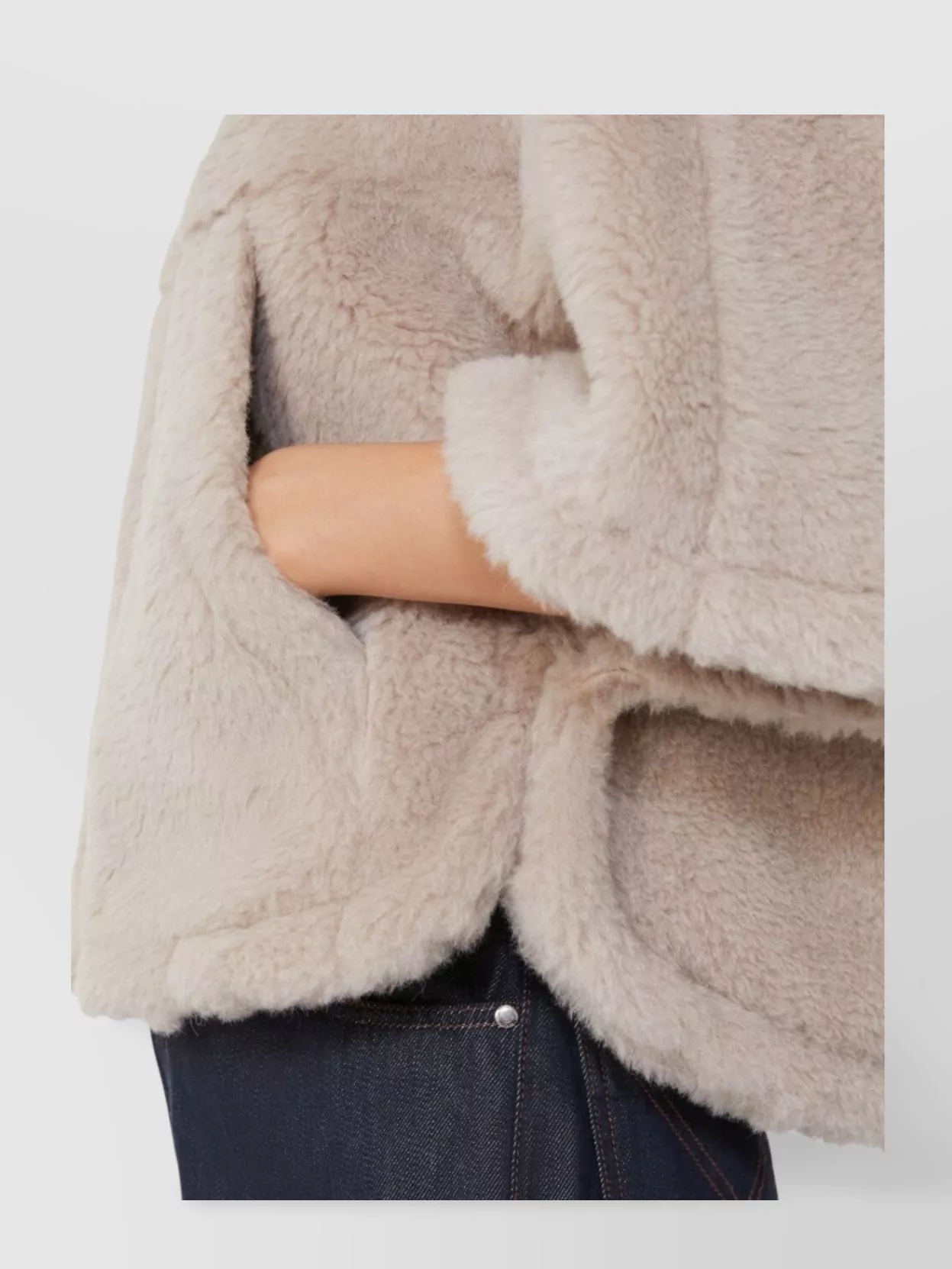 Max Mara Boxy Cropped Cape Hood