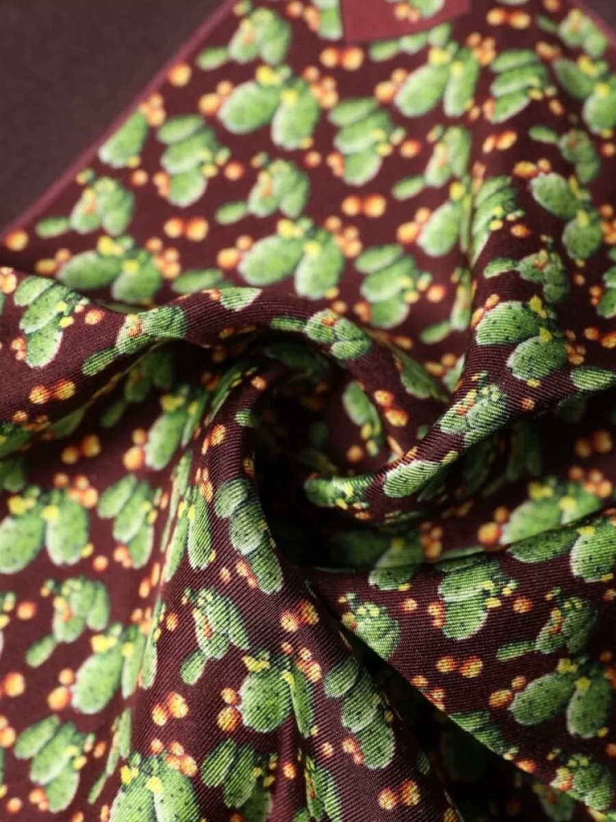 Dolce&Gabbana Silk Cactus Print Square Scarf
