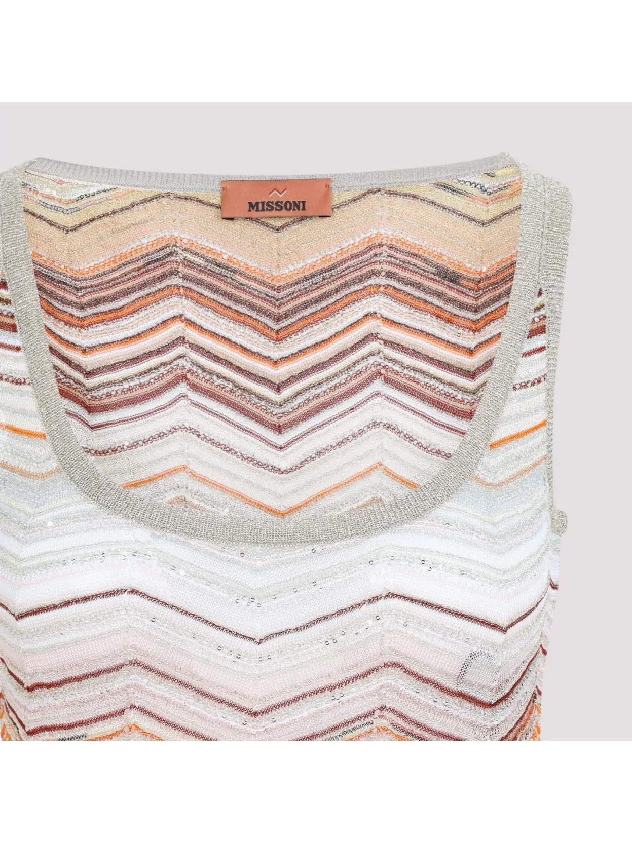 Missoni Viscose Tank Top In White