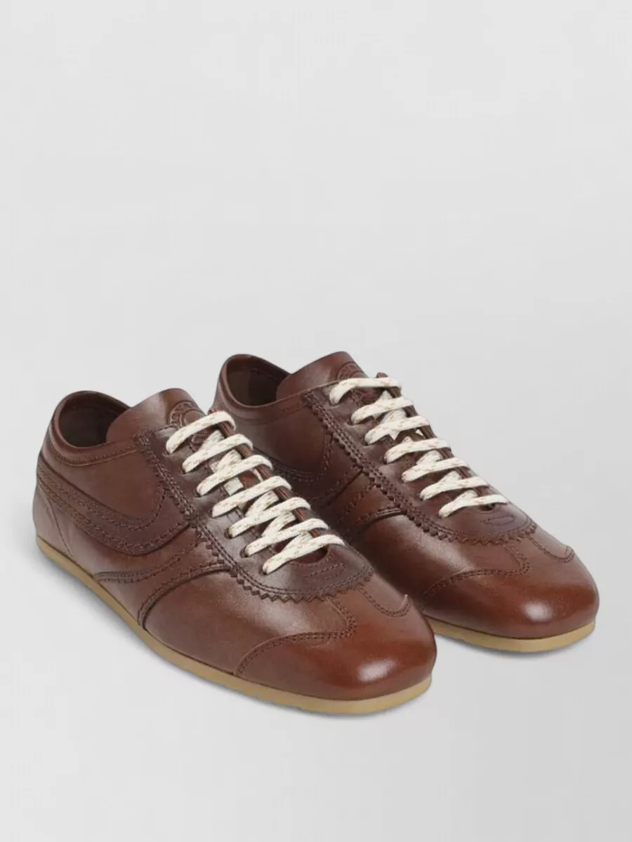 Dries Van Noten leather low-top sneakers