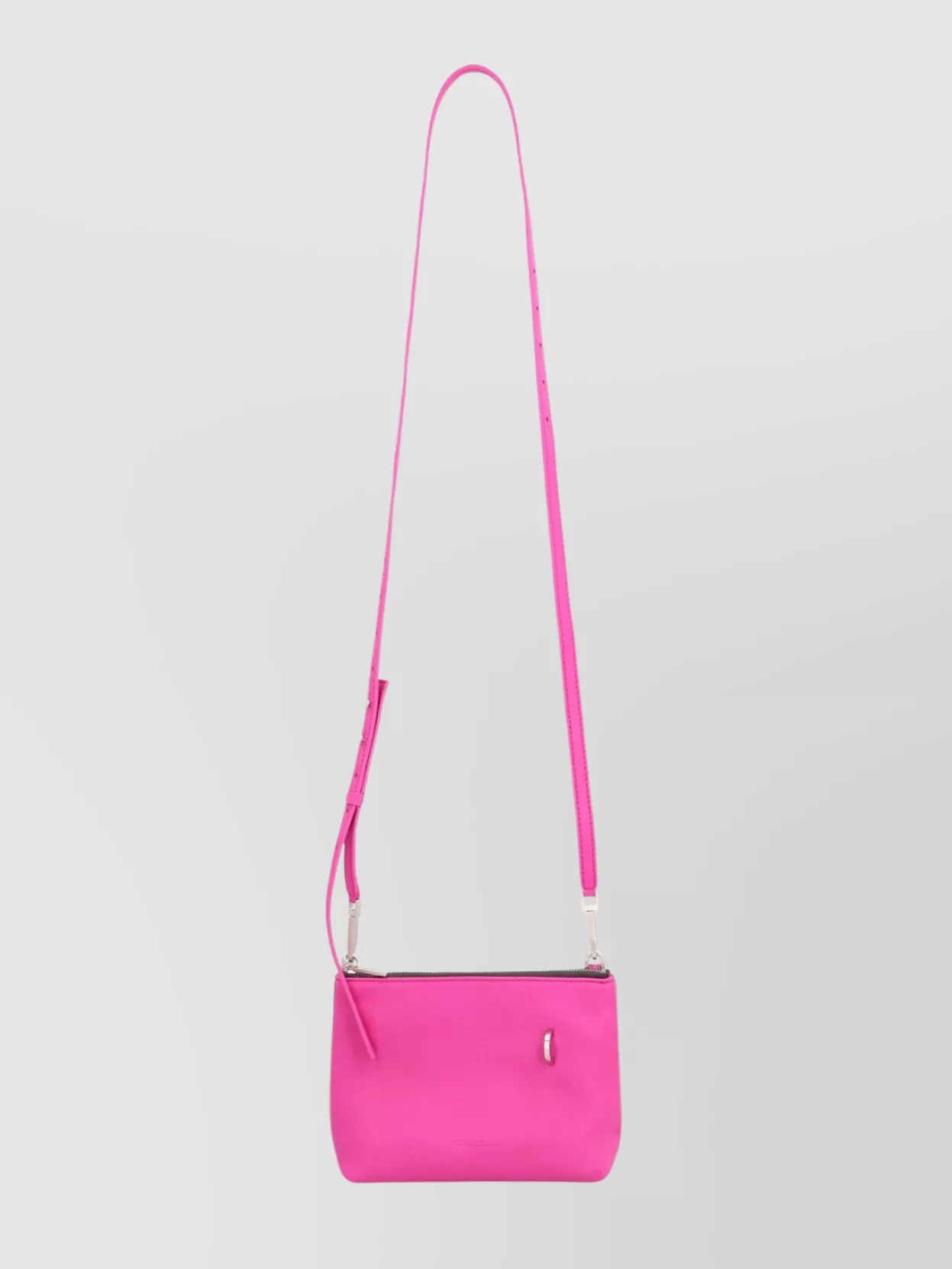 Rick Owens Mini Leather Shoulder Bag With Adjustable Strap