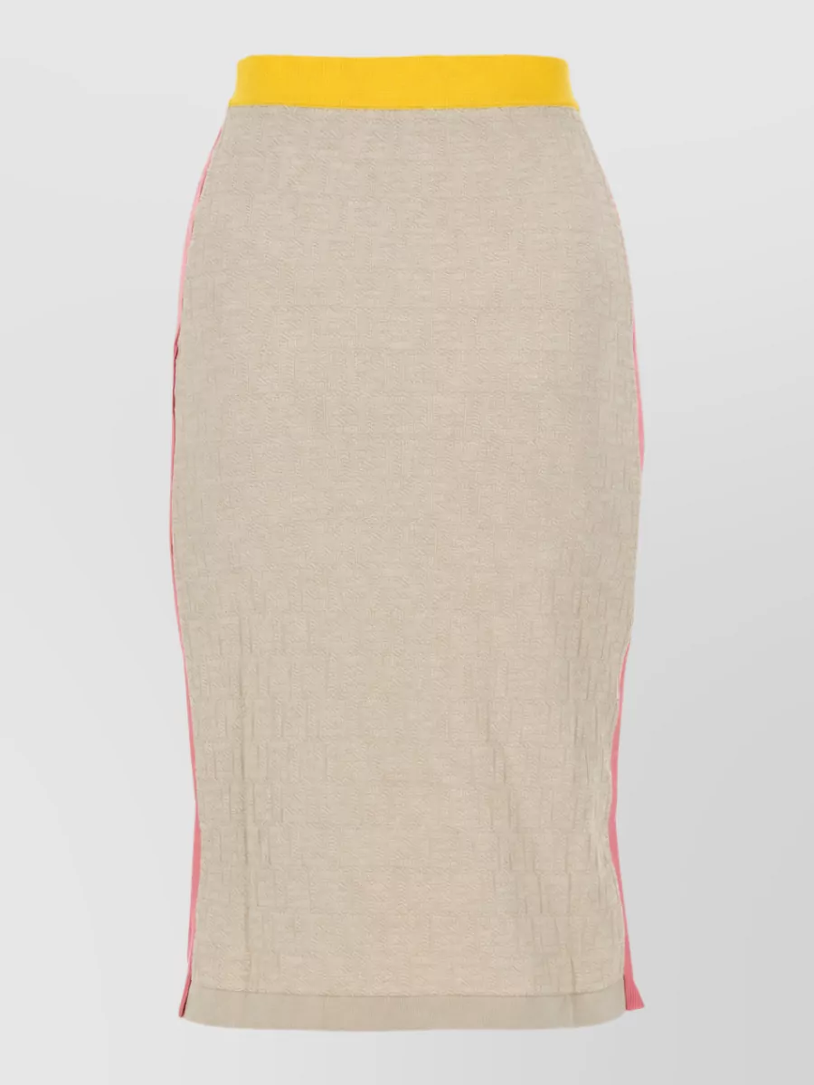 Fendi cotton silk skirt
