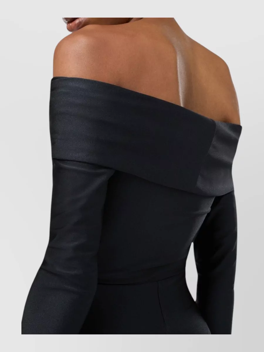 The Andamane Off-Shoulder Long-Sleeve Cutout Jumpsuit