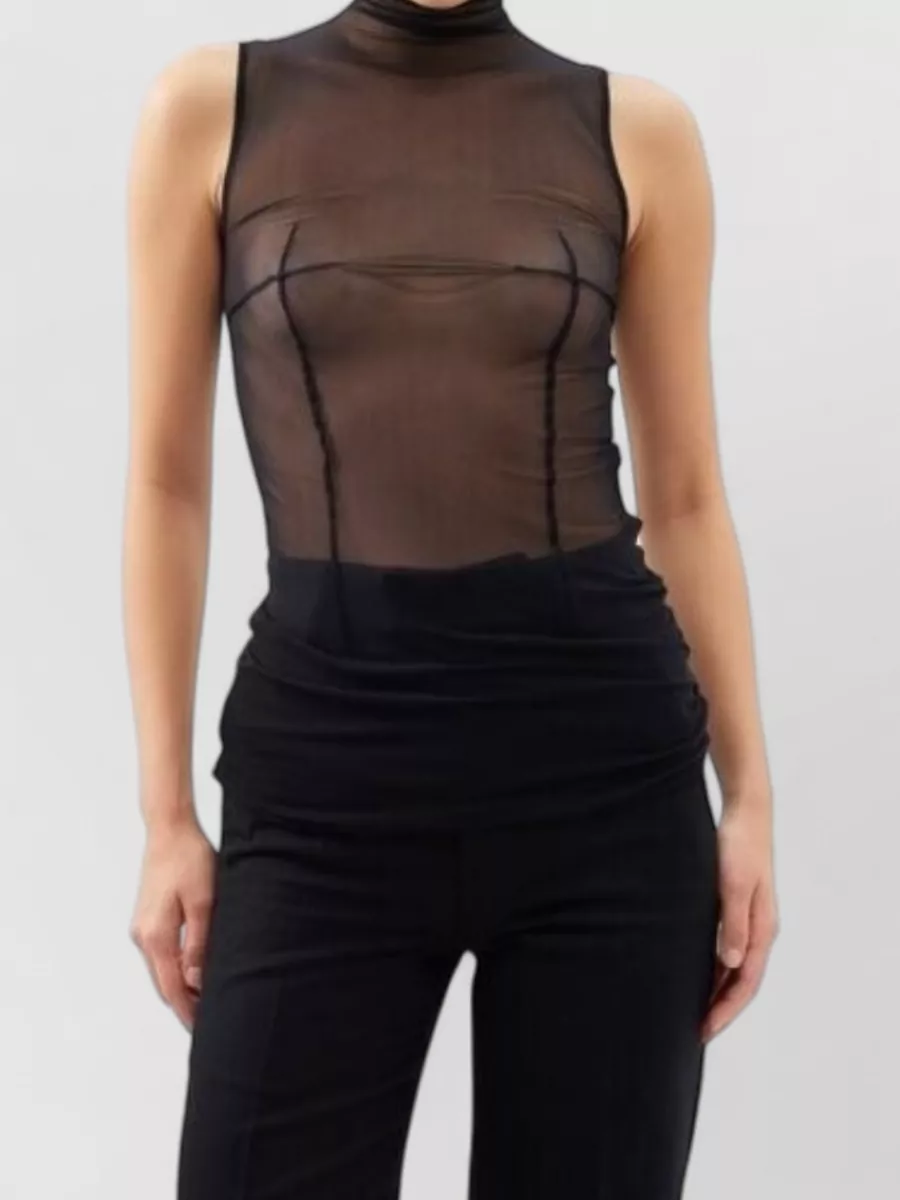 Ann Demeulemeester High-Neck Sleeveless Top
