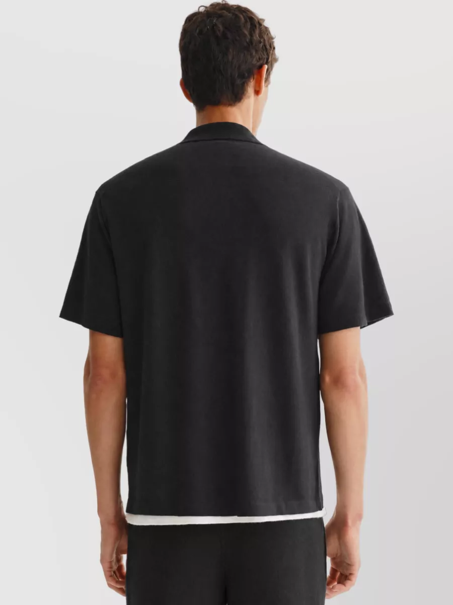 Lisa Yang Cashmere Ribbed Polo Shirt