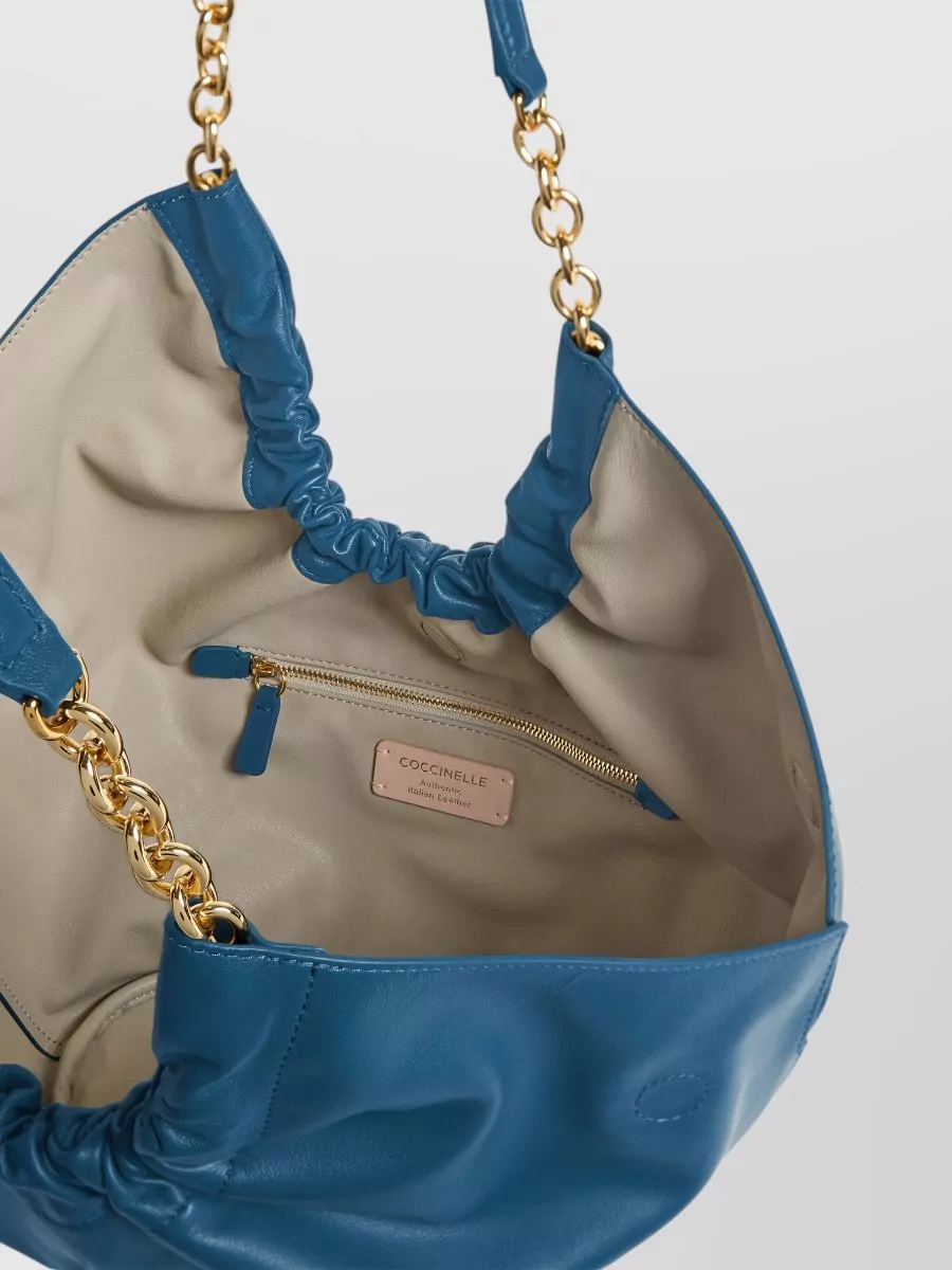 Coccinelle Mash Shoulder Bag Gold Chain Handle