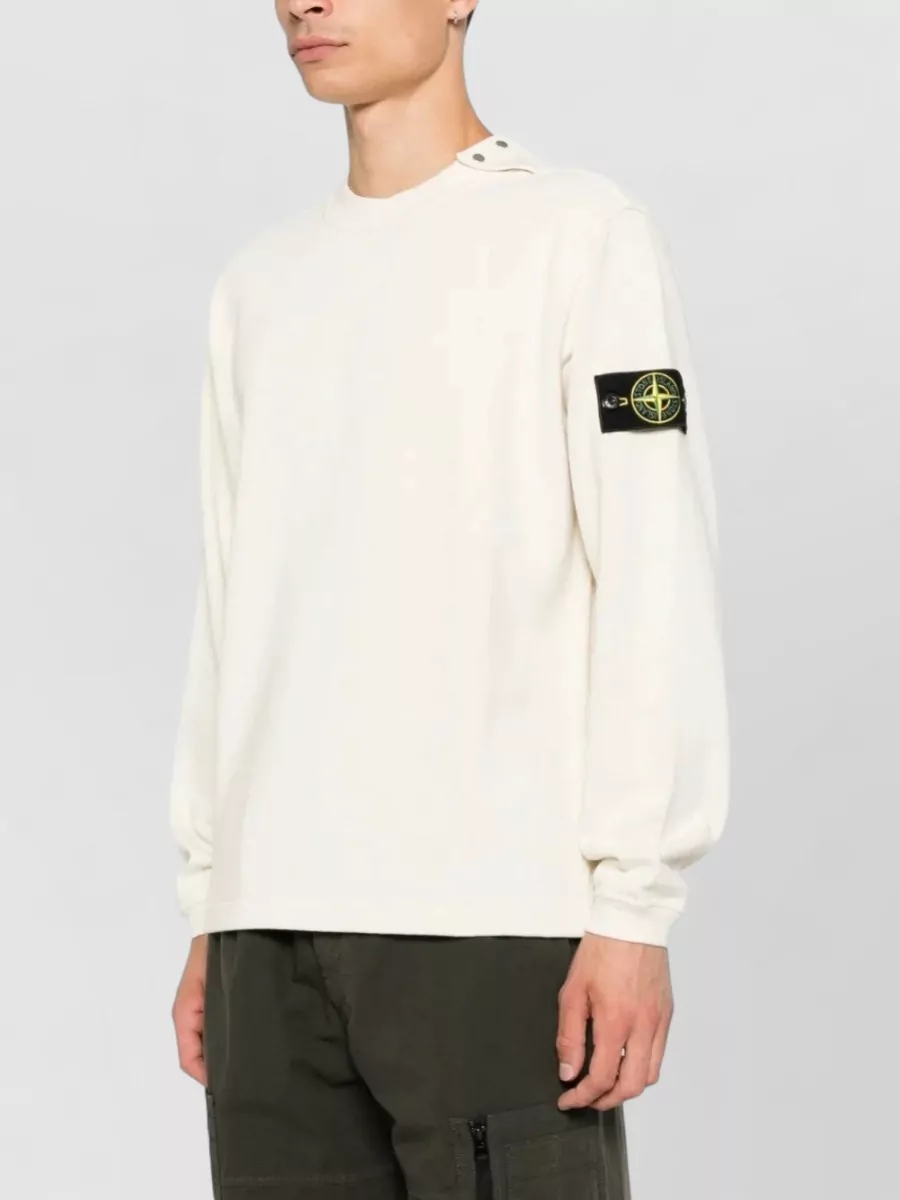 Stone Island Cotton Crew-Neck Long-Sleeve Sweater