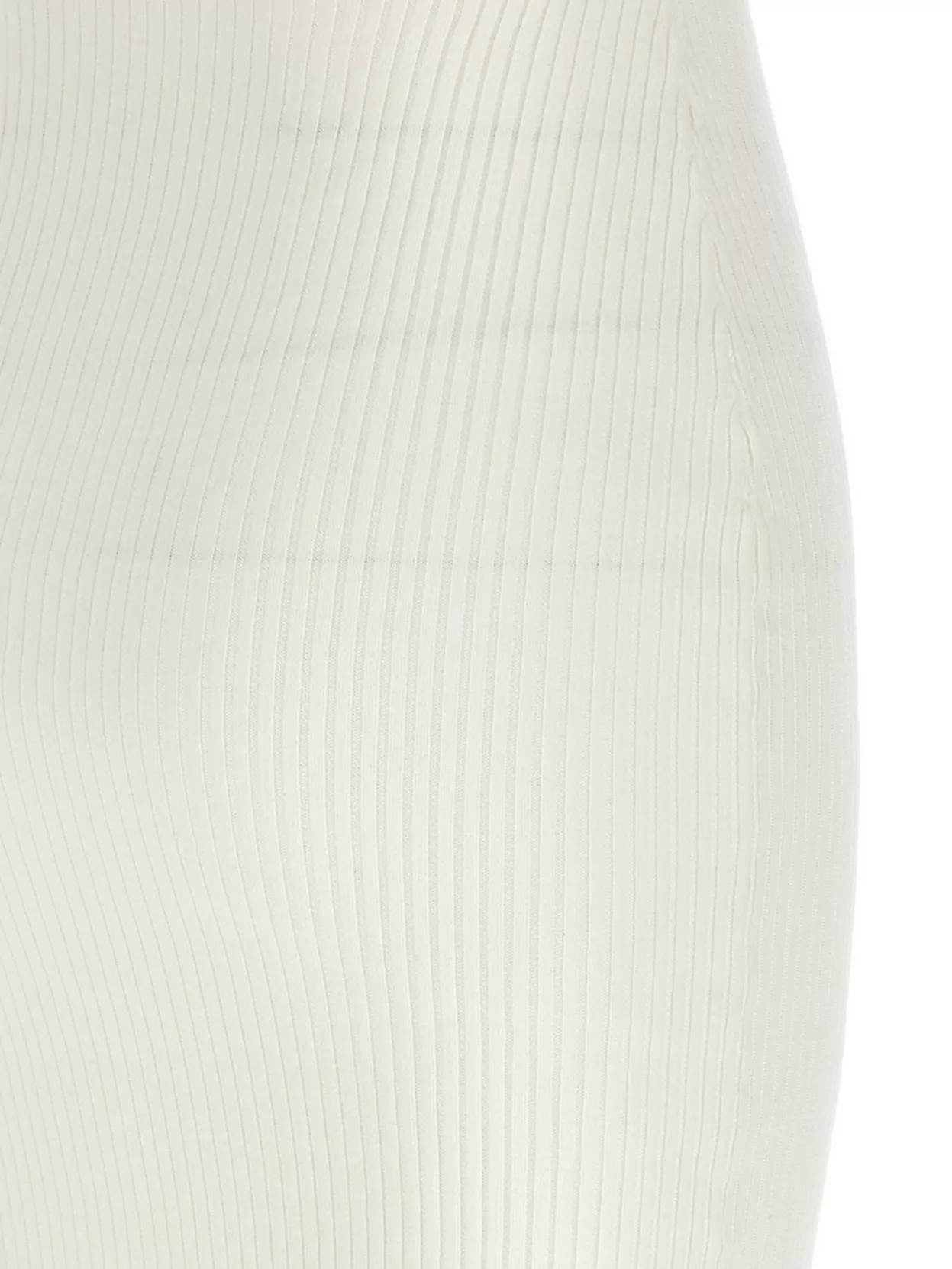 Elisabetta Franchi Halter Neck Ribbed Midi Length Dress