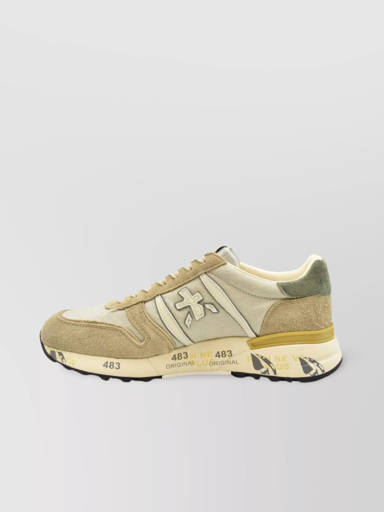 Premiata Sole Contrast Round Toe Sneakers