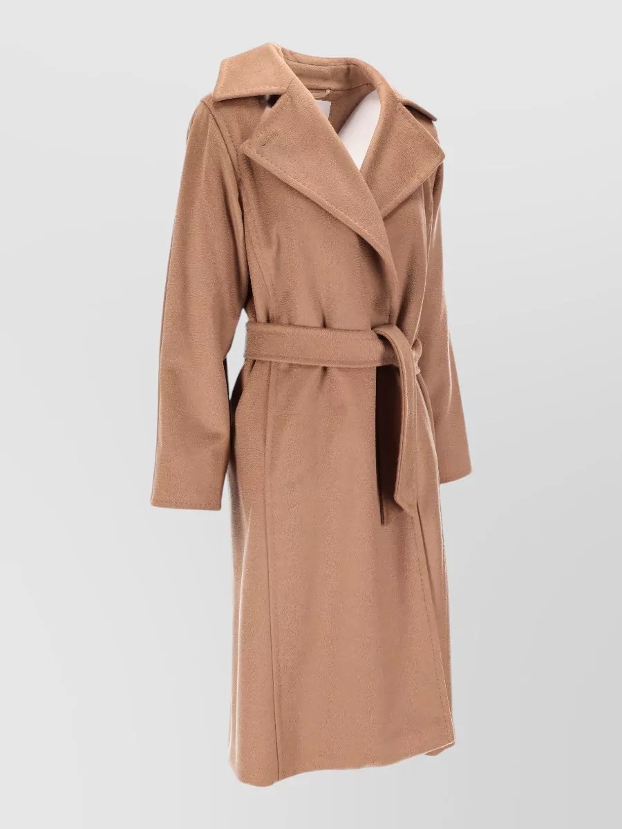Max Mara Belted Coat Mid Length Back Vent