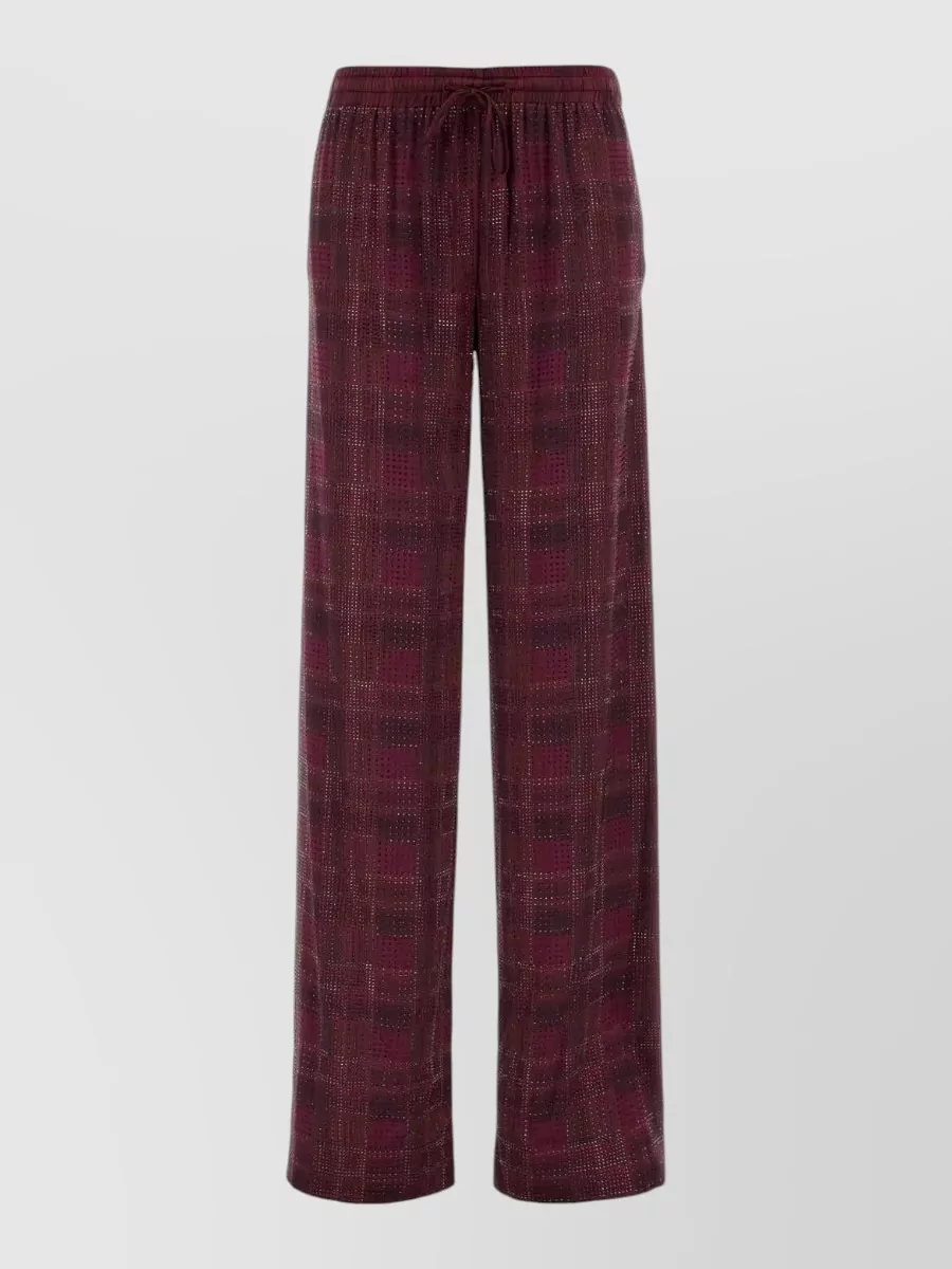 Ermanno Scervino Silk printed lounge trousers