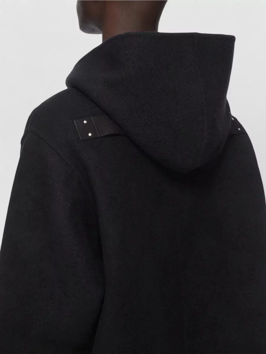 Rick Owens Cashmere Hooded Padded Coat