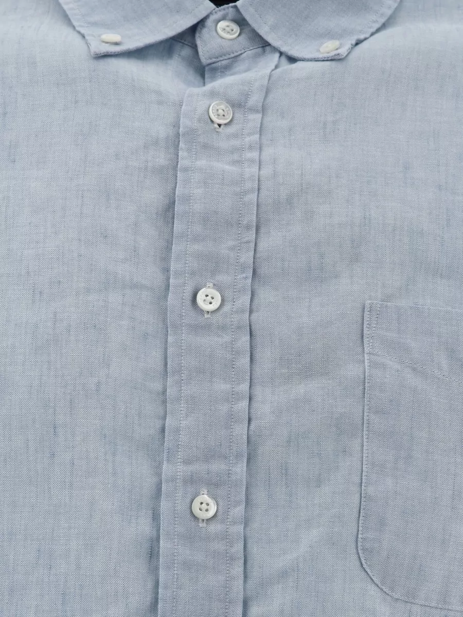 Beams Plus Linen Blend Casual Shirt