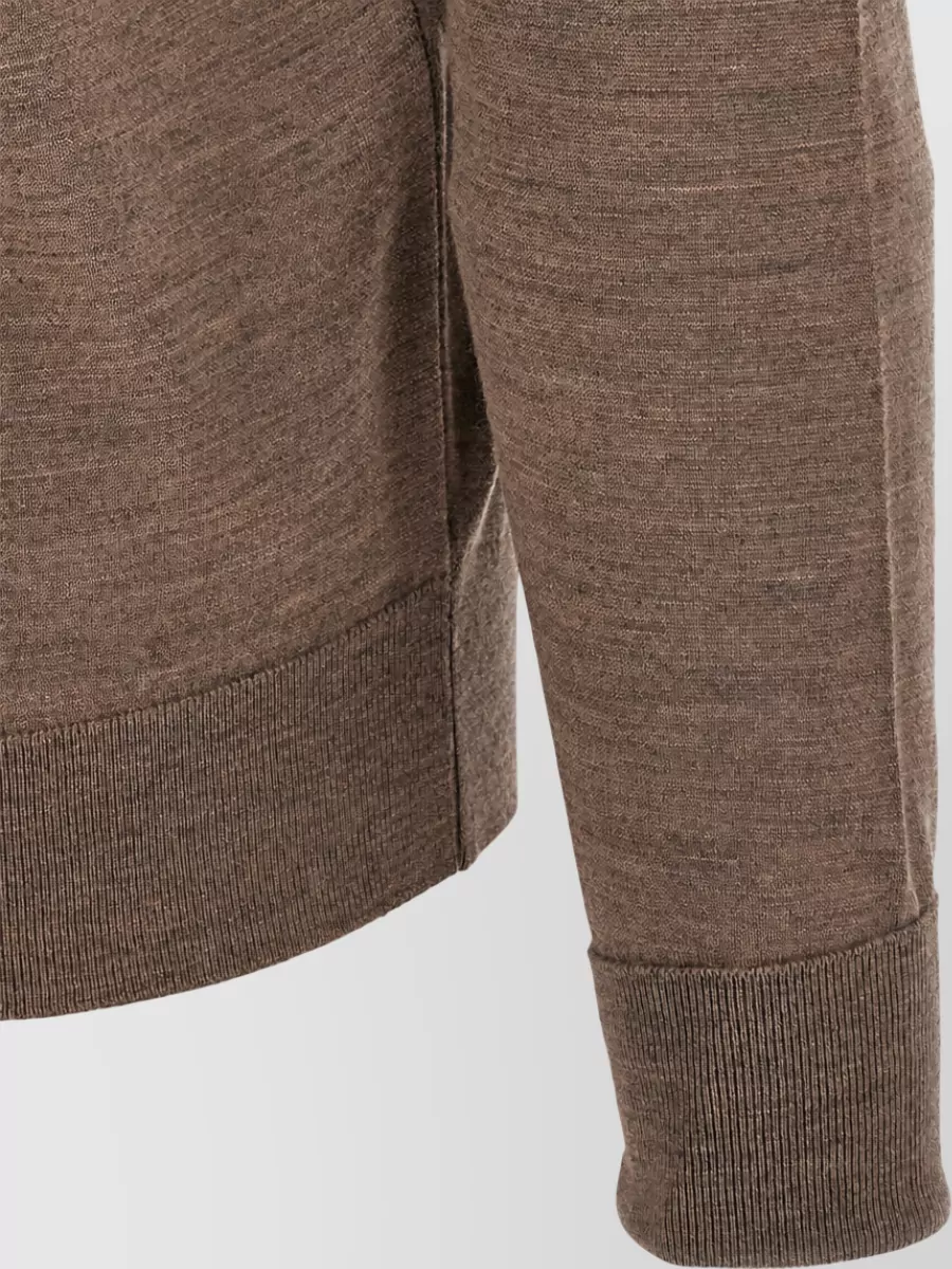John Smedley Merino Wool Crew Neck Long-Sleeve Sweater