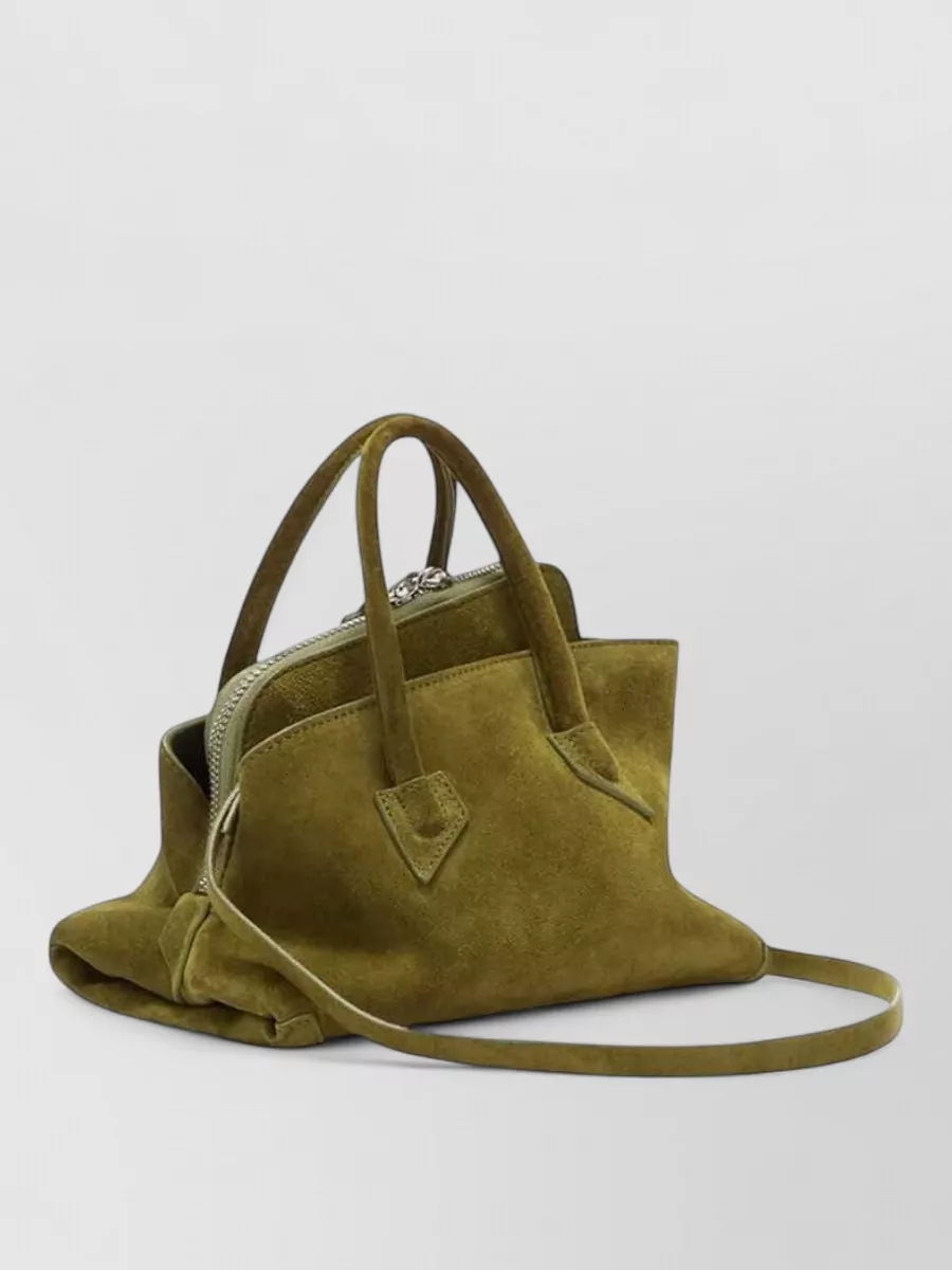 The Attico Mini Suede Leather Shoulder Bag