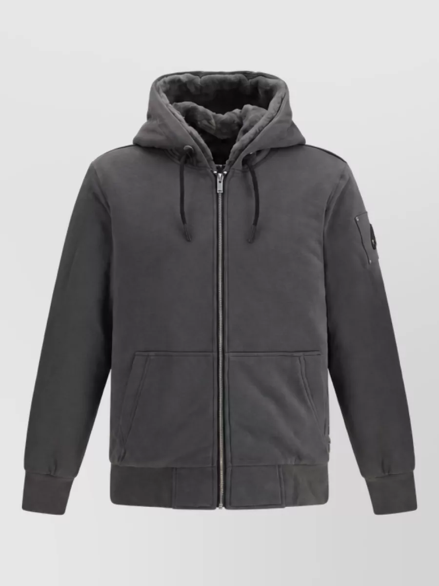 Moose Knuckles polyester hooded jacket