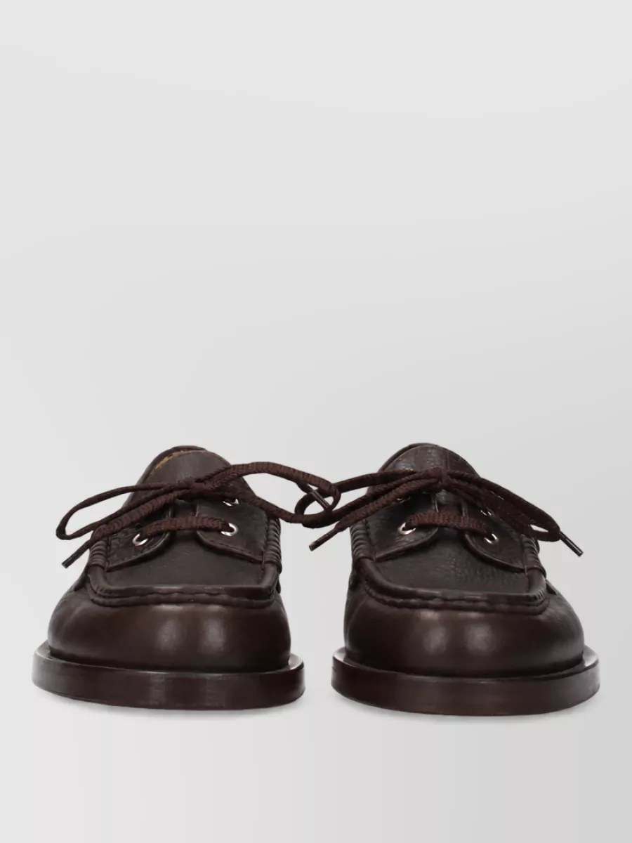 Jacquemus leather slip-on boat shoes