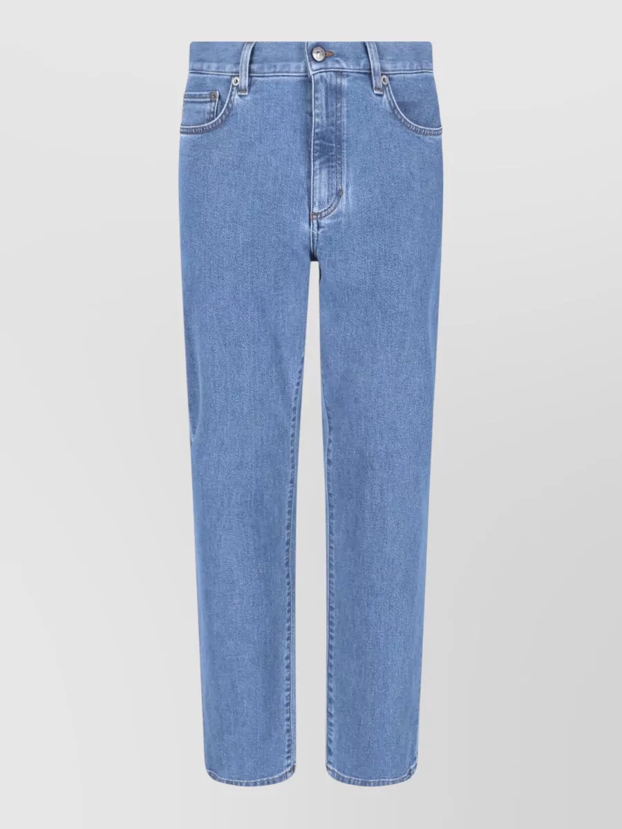 Zegna denim high-rise straight-leg jeans